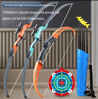 52cm Bow And Arrow Toy Set For Children Archery Practice Recurve Outdoor Sorts Shooting Toy with Target Boys Kids Gifts